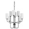 Quorum Lighting Charlotte Matte Black Chandelier by Quorum Lighting 698-8-59