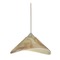 Besa Lighting Besa Lighting Hoppi Satin Nickel LED Mini-Pendant Light with Conical Shade 1XT-191383-LED-SN