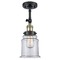 Innovations Lighting Canton Black Antique Brass Semi-Flush Mount by Innovations Lighting 201F-BAB-G182