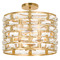 Crystorama Lighting Crystorama Lighting Meridian Antique Gold Semi-Flushmount Light MER-4865-GA_CEILING