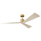 Visual Comfort Fan Collection Visual Comfort Fan Collection Sean Lavin Adler 60 Burnished Brass Ceiling Fan Without Light 3ADR60BBSWWO