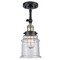Innovations Lighting Canton Black Antique Brass Semi-Flush Mount by Innovations Lighting 201F-BAB-G184