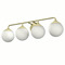 Hunter Fan Company Hunter Fan Company Hepburn Modern Brass Bathroom Light 19179
