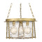 Z-Lite Z-Lite Cape Harbor Rubbed Brass Pendant Light with Drum Shade 7503P18-RB