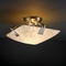 Justice Design Group Clouds Collection Semi-Flush Mount by Justice Design Group CLD-9630-25-NCKL