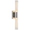 Visual Comfort Signature Collection Aerin Brenta LED Single Sconce in Polished Nickel by Visual Comfort Signature ARN2473PNCG