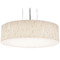 AFX Lighting Afx Lighting Anton Satin Nickel LED Pendant Light with Drum Shade ANP1932LAJUDSN-JT