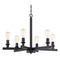 Craftmade Lighting Chicago Flat Black Chandelier by Craftmade Lighting 53126-FB