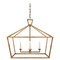Visual Comfort Signature Collection E.F. Chapman Darlana Wide Lantern in Gilded Iron by Visual Comfort Signature CHC2187GI