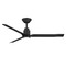 Modern Forms by WAC Lighting Modern Forms Smooth Matte Black LED Ceiling Fan with Light FR-W2502-52L-MB