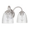 Craftmade Lighting Serene Brushed Polished Nickel Bathroom Light by Craftmade Lighting 49902-BNK