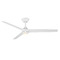 Modern Forms by WAC Lighting Modern Forms Pisces Matte White LED Ceiling Fan with Light FR-W2503-54L-MW