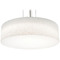 AFX Lighting Afx Lighting Anton Satin Nickel Pendant Light with Drum Shade ANP2432MBSN-LW