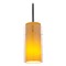 Access Lighting Modern Mini Pendant with Amber Glass by Access Lighting 28033-1R-ORB/CLAM