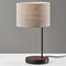 Adesso Home Lighting Adesso Home Oliver Matte Black Table Lamp with Drum Shade 3689-01