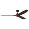 Visual Comfort Fan Collection Visual Comfort Fan Collection Sean Lavin Collins Smart 70 Midnight Black Ceiling Fan Without Light 3CLNSM70MBKDW