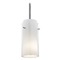 Access Lighting Modern Mini Pendant with White Glass by Access Lighting 28033-1R-BS/CLOP
