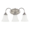 Generation Lighting Holman 3-Light Bath Light in Brushed Nickel by Generation Lighting 44807-962