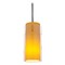 Access Lighting Modern Mini Pendant with Amber Glass by Access Lighting 28033-1R-BS/CLAM