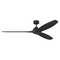 Visual Comfort Fan Collection Visual Comfort Fan Collection Sean Lavin Collins Smart 70 Midnight Black Ceiling Fan Without Light 3CLNSM70MBK