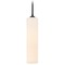Design Classics Lighting Black Mini-Pendant with White Glass 581-07 GL1628C