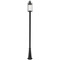 Z-Lite Roundhouse Black Post Light by Z-Lite 569PHB-519P-BK