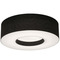 AFX Lighting Afx Lighting Montclair Black Flushmount Light MCF1214MB-BK