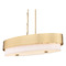 Z-Lite Z-Lite Counterpoint Modern Gold Island Light with Oval Shade 495-42L-MGLD