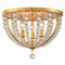 Crystorama Lighting Crystorama Lighting Roxy Antique Gold Flushmount Light ROX-A9000-GA