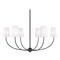 Z-Lite Z-Lite Shannon Matte Black Chandelier 3040-42MB