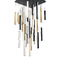Modern Forms by WAC Lighting Modern Forms Chaos Black & Aged Brass LED Multi-Light Pendant PD-64841S-BK/AB-BK