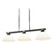 Z-Lite Z-Lite Bronte Matte Black & Rubbed Brass Billiard Light with Conical Shade 1955-3MB-RB-AMO14
