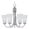 Maxim Lighting Logan Satin Nickel Chandelier by Maxim Lighting 10045FTSN