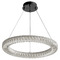 Oxygen Oxygen Elan Black LED Pendant Light with Drum Shade 3-874-15