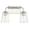 Meridian 15-Inch Vanity Light in Polished Nickel by Meridian M80043PN