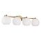 HomePlace by Capital Lighting Homeplace By Capital Lighting Ansley Aged Brass Bathroom Light 152141AD-548
