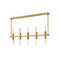 Fredrick Ramond Cecily 10-Light LED Linear Chandelier in Brass by Fredrick Ramond FR30608HBR