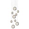 Avenue Lighting Bottega 19-Inch Wide Polished Nickel LED Multi-Light Pendant by Avenue Lighting HF5019-PN