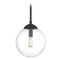Meridian 8-Inch Mini Pendant in Matte Black by Meridian M70067MBK