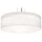 AFX Lighting Afx Lighting Anton Satin Nickel Pendant Light with Drum Shade ANP3044MBSN-LW