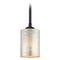 Design Classics Lighting Black Mini-Pendant Light Mercury Cylindrical Glass 581-07 GL1039C