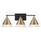Capital Lighting Capital Lighting Avant Aged Brass & Black Bathroom Light 151931AB