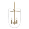 Hunter Fan Company Hunter Fan Company Sacha Alturas Gold Pendant Light with Bowl / Dome Shade 19385