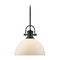 Golden Lighting Hines Pendant in Black by Golden Lighting 3118-LBLK-OP