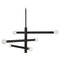 Capital Lighting Capital Lighting Zane Matte Black Chandelier 451261MB