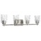 Progress Lighting Adley Brushed Nickel 4-Light Bathroom Light by Progress Lighting P300157-009