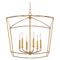 Quorum Lighting Mantle Gold Leaf Pendant by Quorum Lighting 6412-6-74