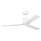 Visual Comfort Fan Collection Peel 52-Inch LED Smart Fan in Matte White by VC Fan Collection 3PESM52RZWD