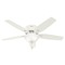 Hunter Fan Company 52-Inch Newsome White Ceiling Fan by Hunter Fan Company 53313
