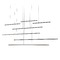 Kuzco Lighting Chute Motion Black LED Multi-Light Pendant by Kuzco Lighting MP14970-BK